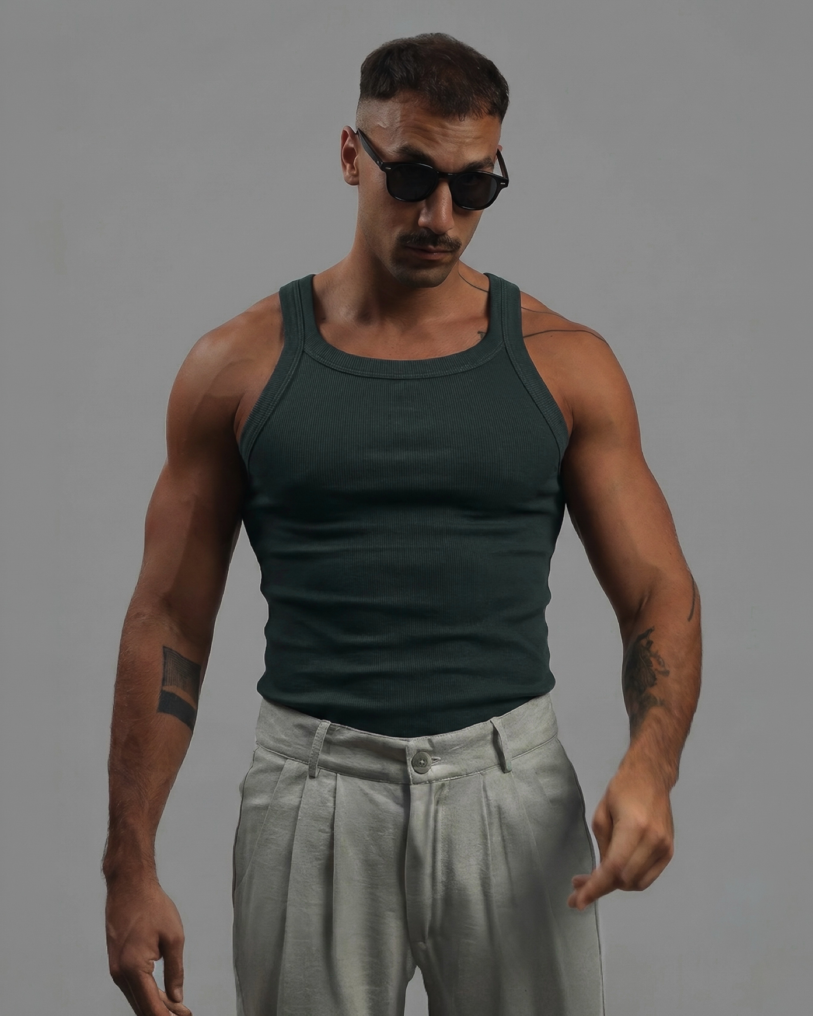 Esqueleto algodón verde pino